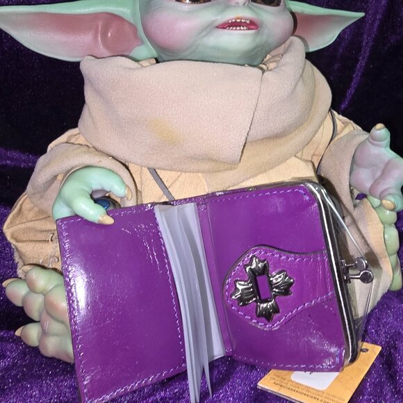 Patricia Nash RFID Purple Casella Bifold Wallet in Plum - New - Picture 5 of 10